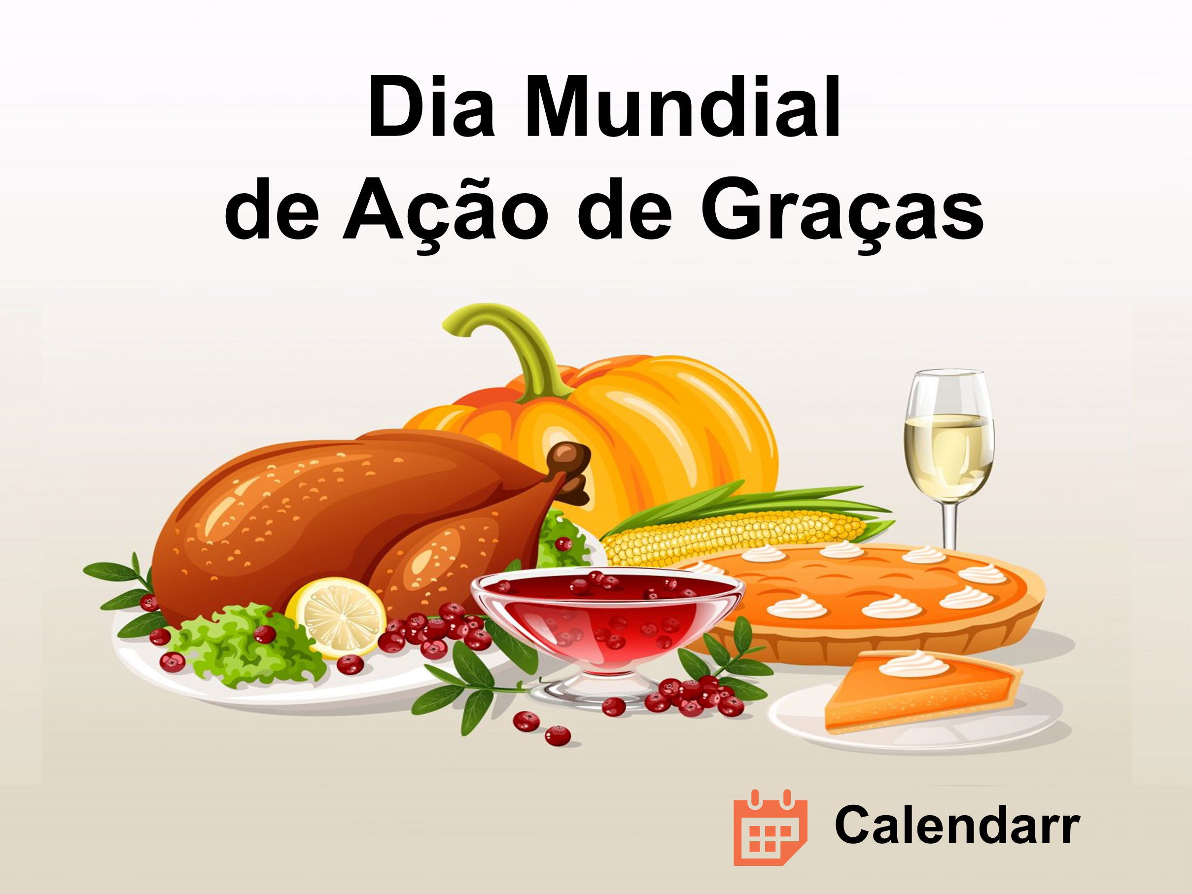 Ação de Graças - Menu para o Dia de Ação de Graças