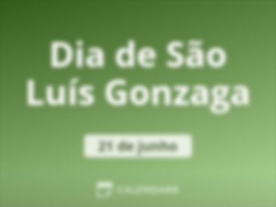 Dia de São Luís Gonzaga