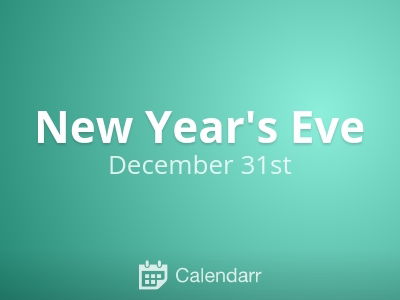 New Year's Eve | December 31 - Calendarr