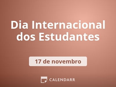 Dia Internacional do Estudante - 17 de novembro de 2020 • Notícias • Clube  da SPM