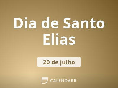Dia de Santo Elias