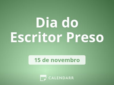 Dia do Escritor Preso
