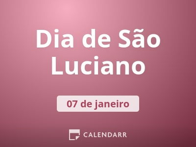 Dia de São Luciano