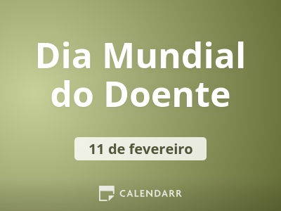 Dia Mundial do Doente