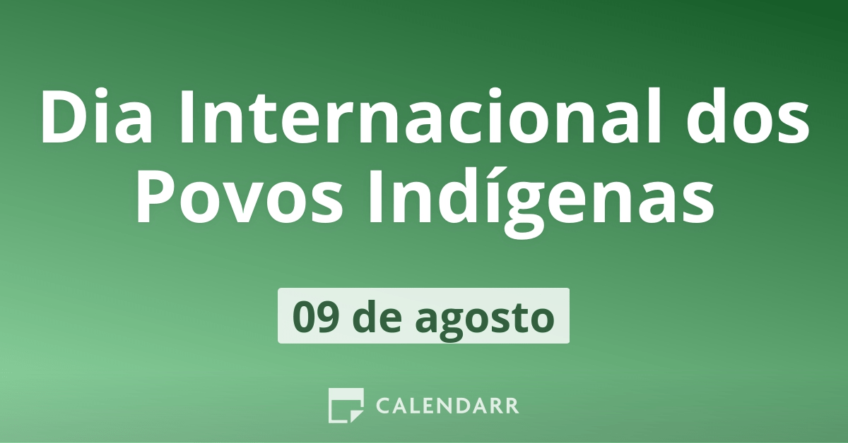 9 de agosto – Dia Internacional dos Povos Indígenas – CRESS-SE