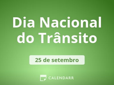 Dia Nacional do Trânsito