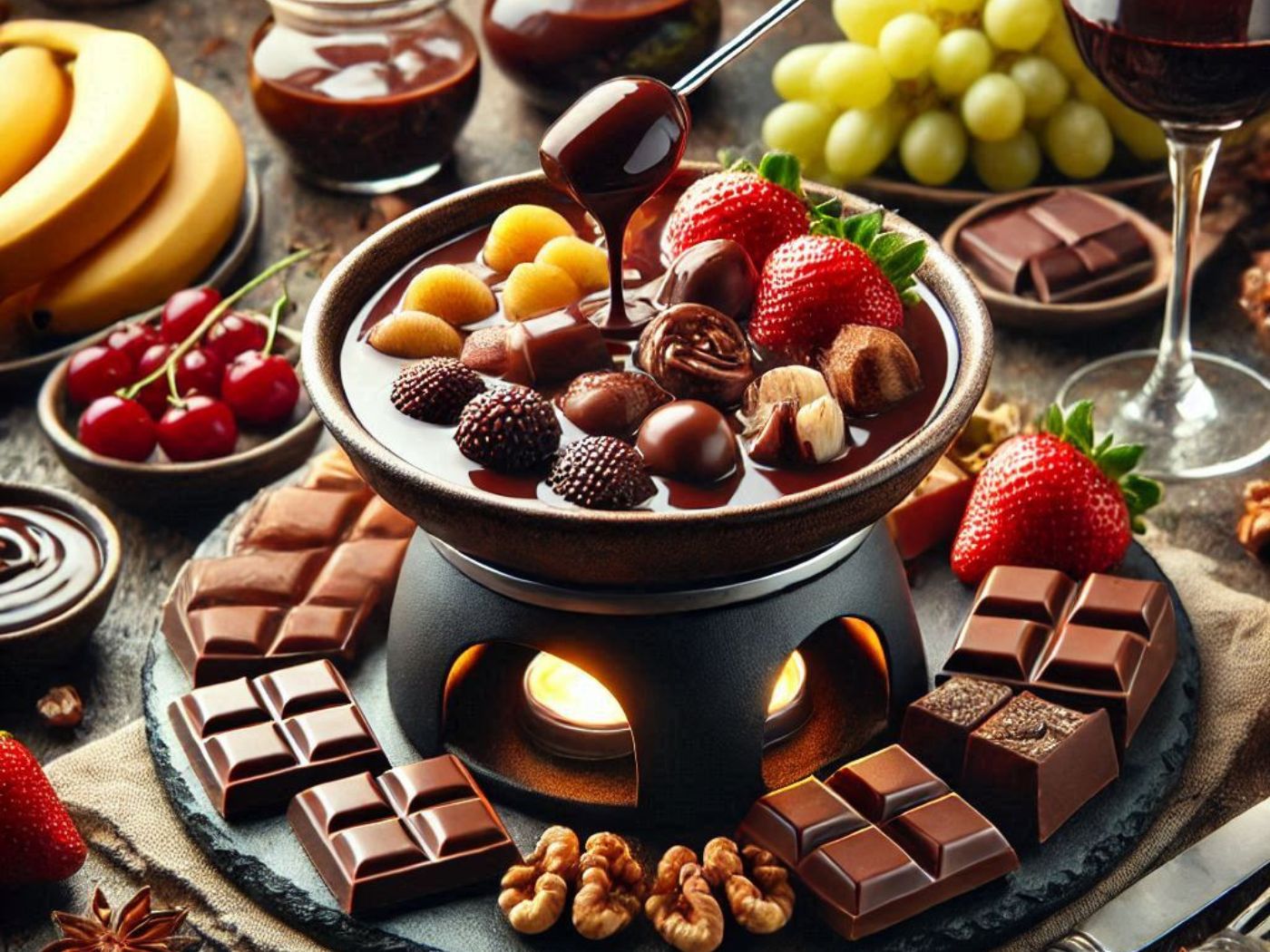 Dip, And Swirl On February 5th Is National Chocolate Fondue Day Calendarr