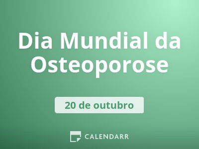 Dia Mundial da Osteoporose