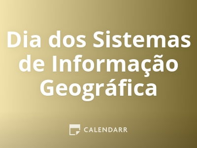 Dia dos Sistemas de Informação Geográfica