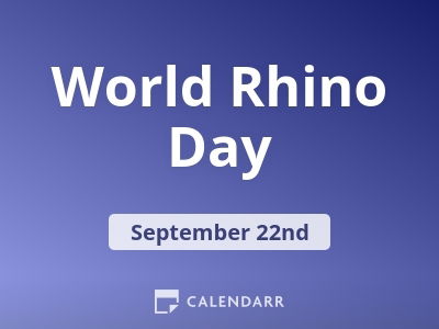 World Rhino Day