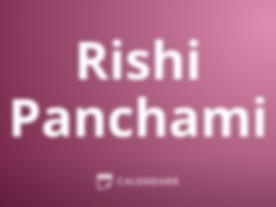 Rishi Panchami