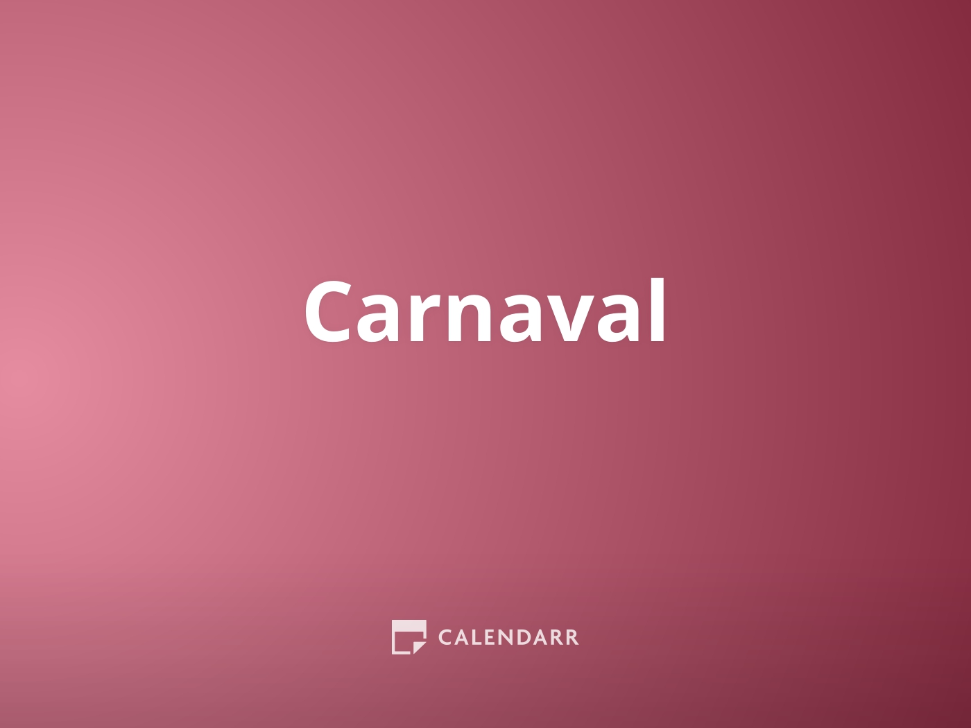 Carnaval 2024 Calendarr