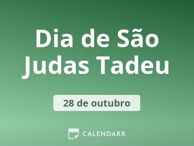 Dia de São Judas Tadeu