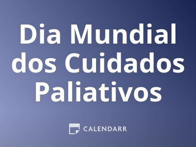 Dia Mundial dos Cuidados Paliativos