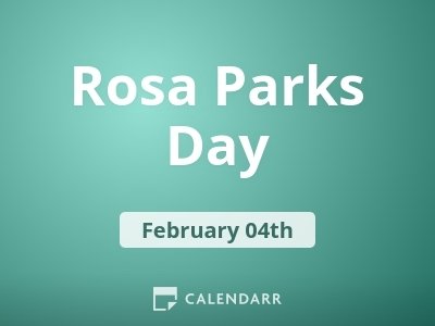 rosa parks 100th birthday