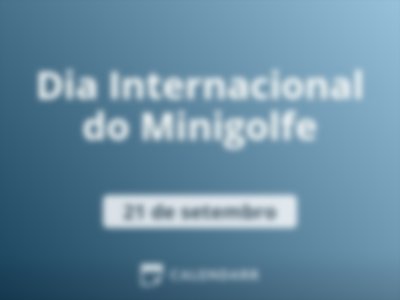 Dia Internacional do Minigolfe