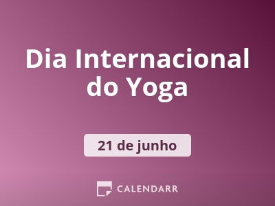Dia Mundial do Yoga