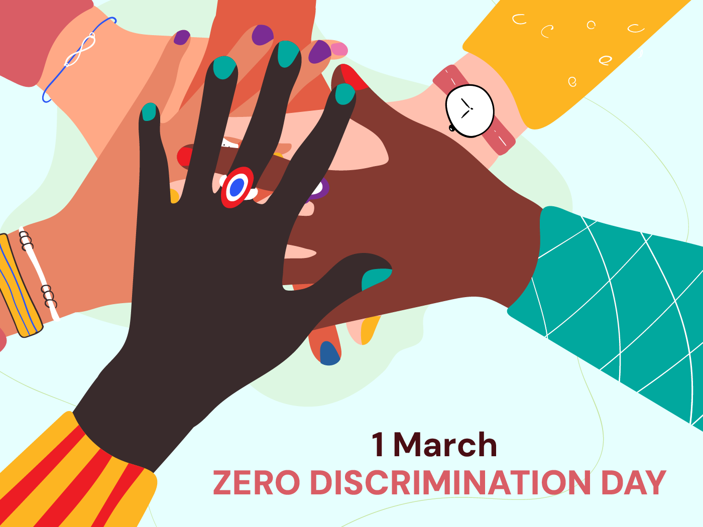 Zero Discrimination Day March 1 Calendarr