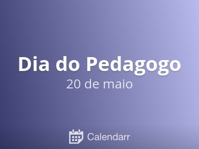 Dia do Pedagogo