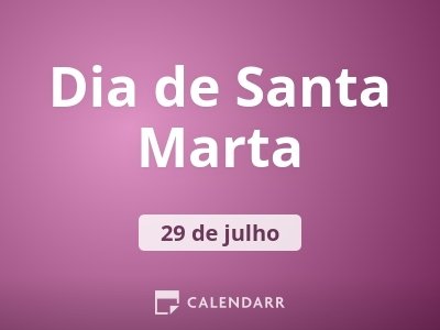 Dia de Santa Marta
