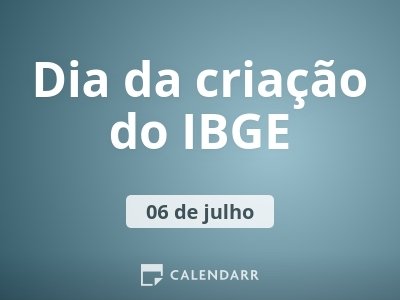 Dia da criação do IBGE