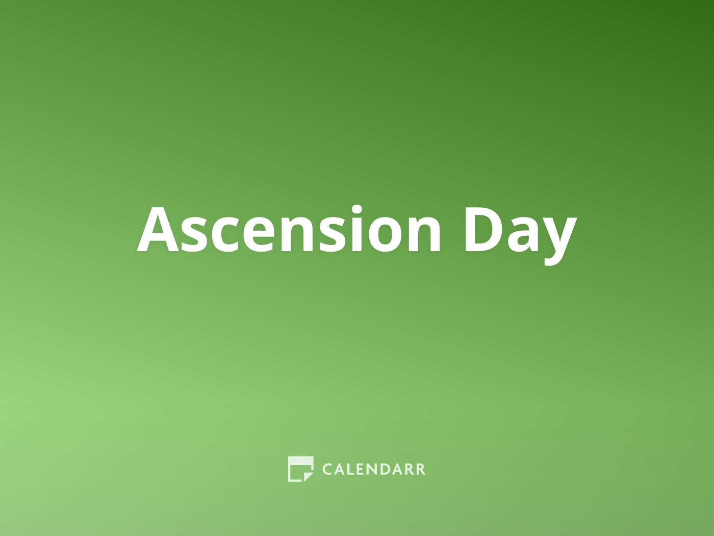 Ascension Day May 9 Calendarr