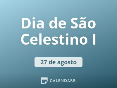 Dia de São Celestino I