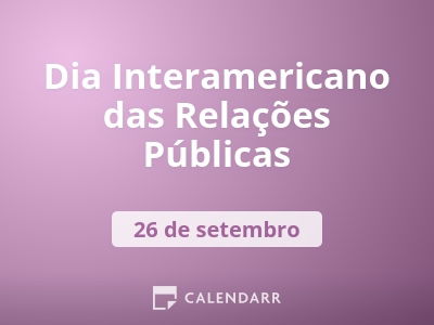 Dia Interamericano das Relações Públicas