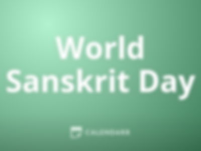 World Sanskrit Day