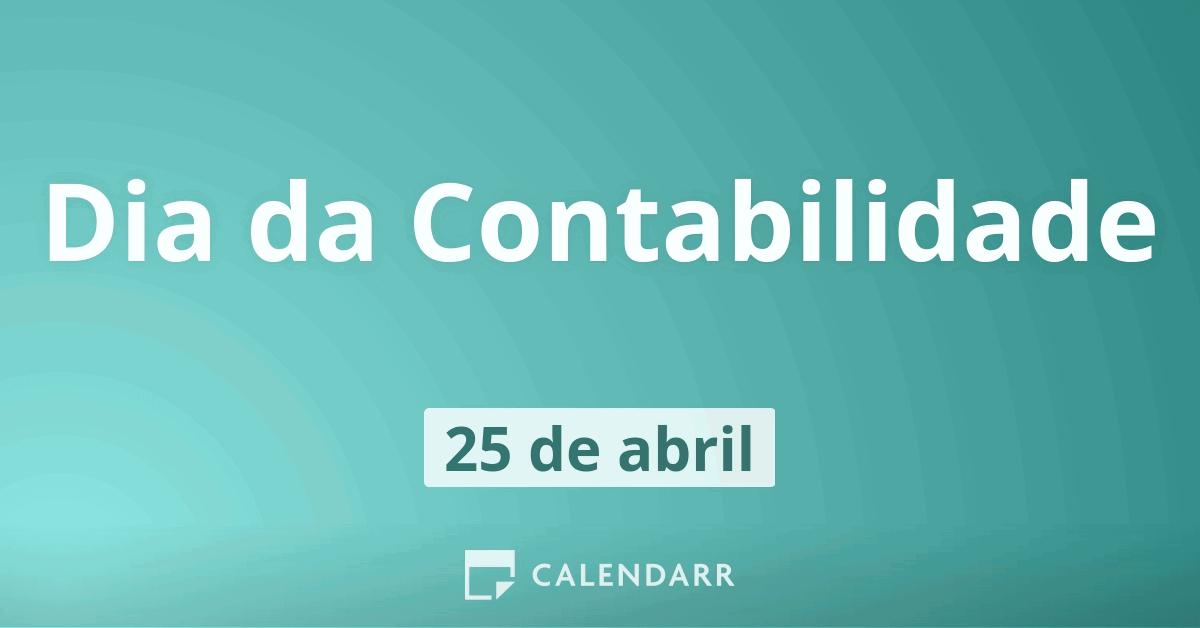 Dia Da Contabilidade 25 De Abril Calendarr