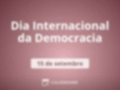 Dia Internacional da Democracia