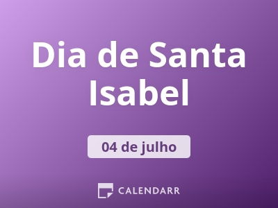 Dia de Santa Isabel
