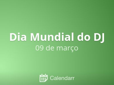 Dia Mundial do DJ