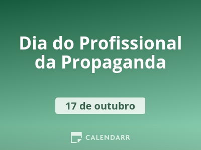 Dia do Profissional da Propaganda