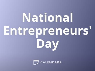 National Entrepreneurs' Day
