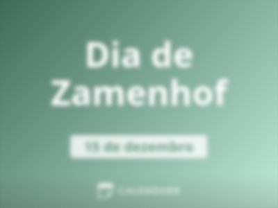 Dia de Zamenhof