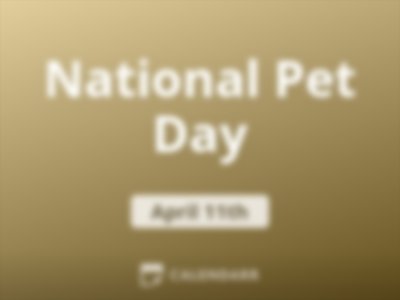 National Pet Day