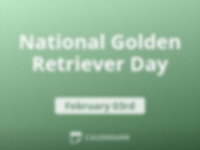 National Golden Retriever Day