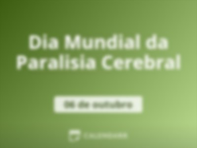 Dia Mundial da Paralisia Cerebral