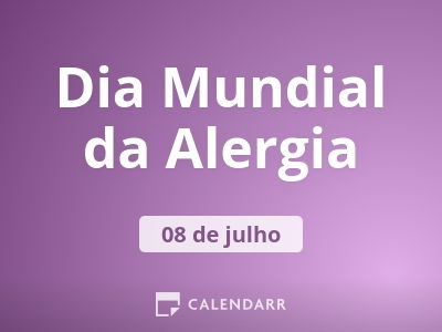 Dia Mundial da Alergia