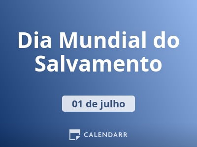Dia Mundial do Salvamento