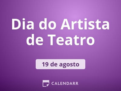 Dia do Artista de Teatro