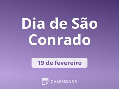 Dia de São Conrado