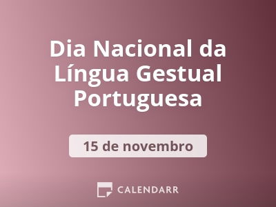 Dia Nacional da Língua Gestual Portuguesa