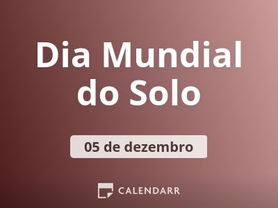 Dia Mundial do Solo