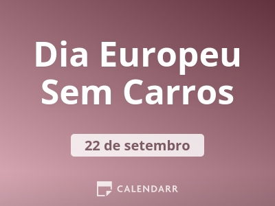 Dia Europeu Sem Carros