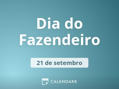 Dia do Fazendeiro