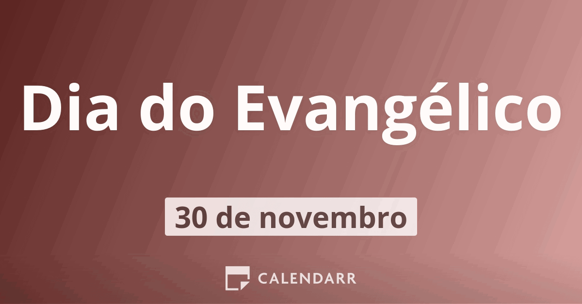 Dia do Pastor Evangélico  9 de Junho de 2024 - Calendarr