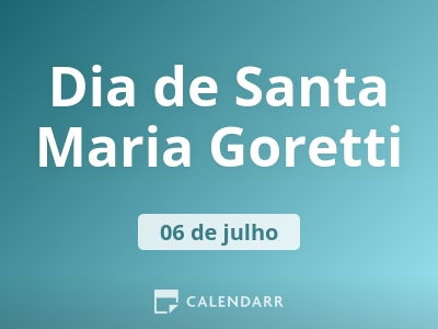 Dia de Santa Maria Goretti
