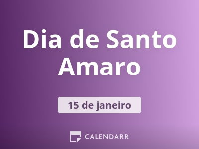 Dia de Santo Amaro